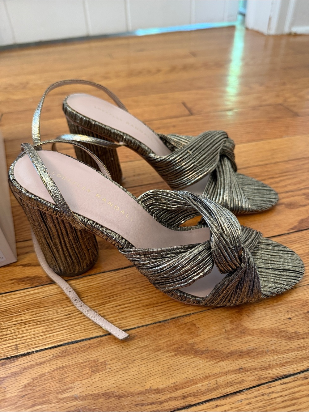 Loeffler Randall Reed Pleated Twist Sandals